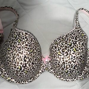 Victoria's Secret Body By Victoria Full Perfect Coverage 36D Leopard Print Bra